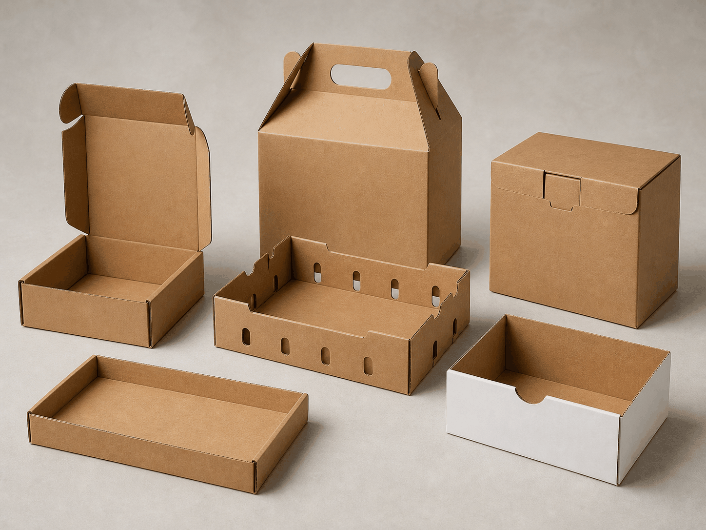 Zestaw opakowań tekturowych Kraft-Box